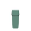 Fir Green Brabantia Sort & Go Plastic Recycling Bin, 10.6 Gallon