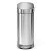 Silver Simplehuman Kitchen 12 Gallons Trash Can